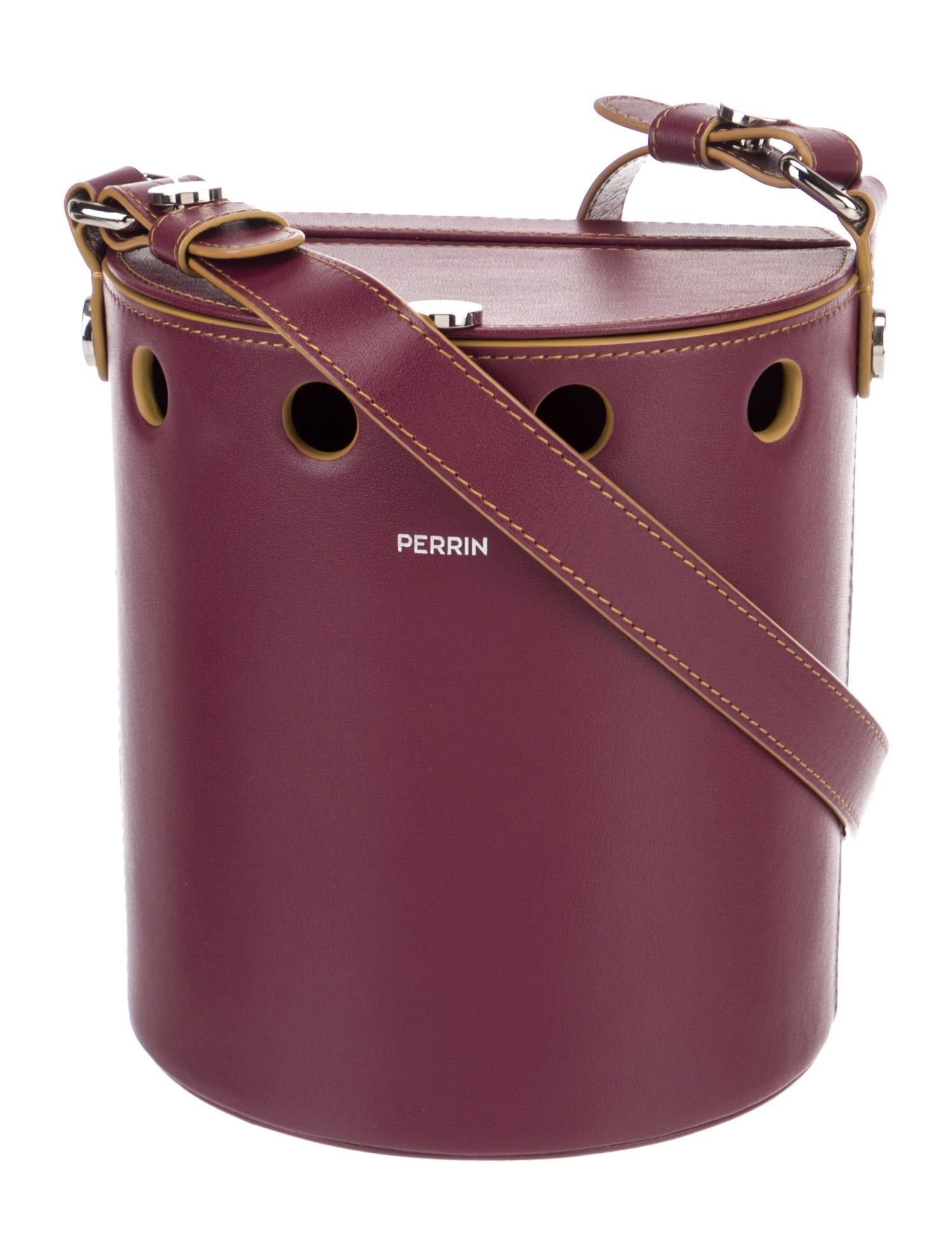 Perrin Leather Bucket Bag