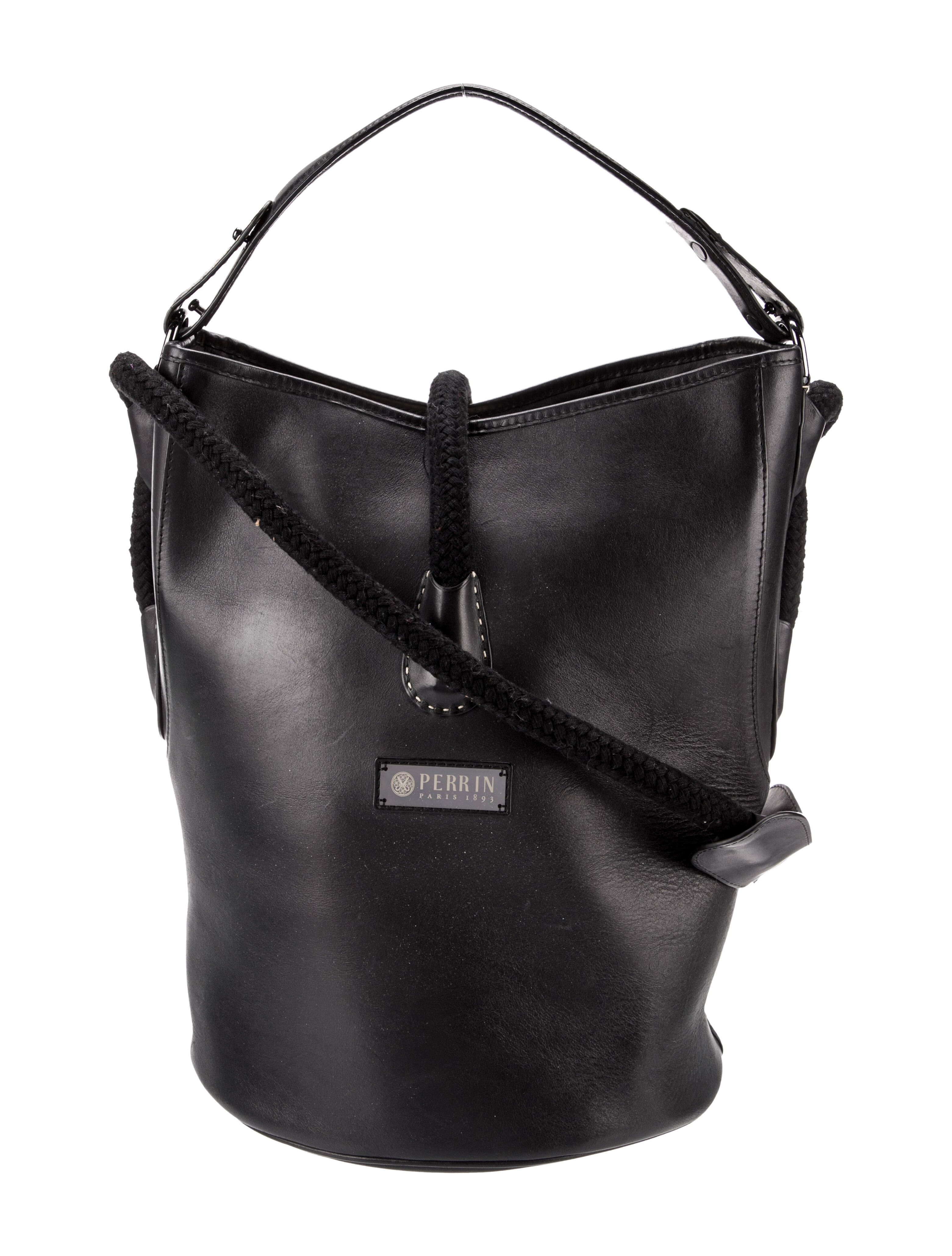Perrin Leather Bucket Bag