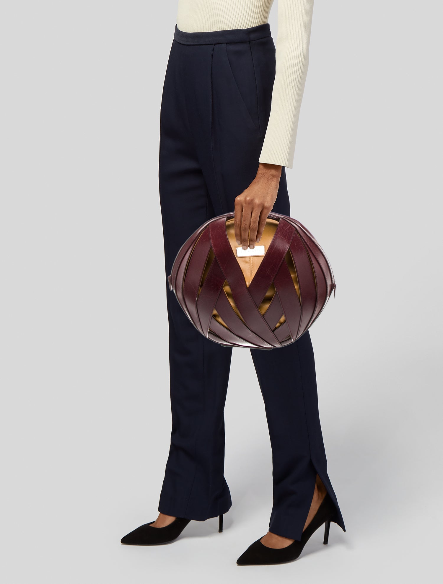 Perrin Leather Top Handle Bag