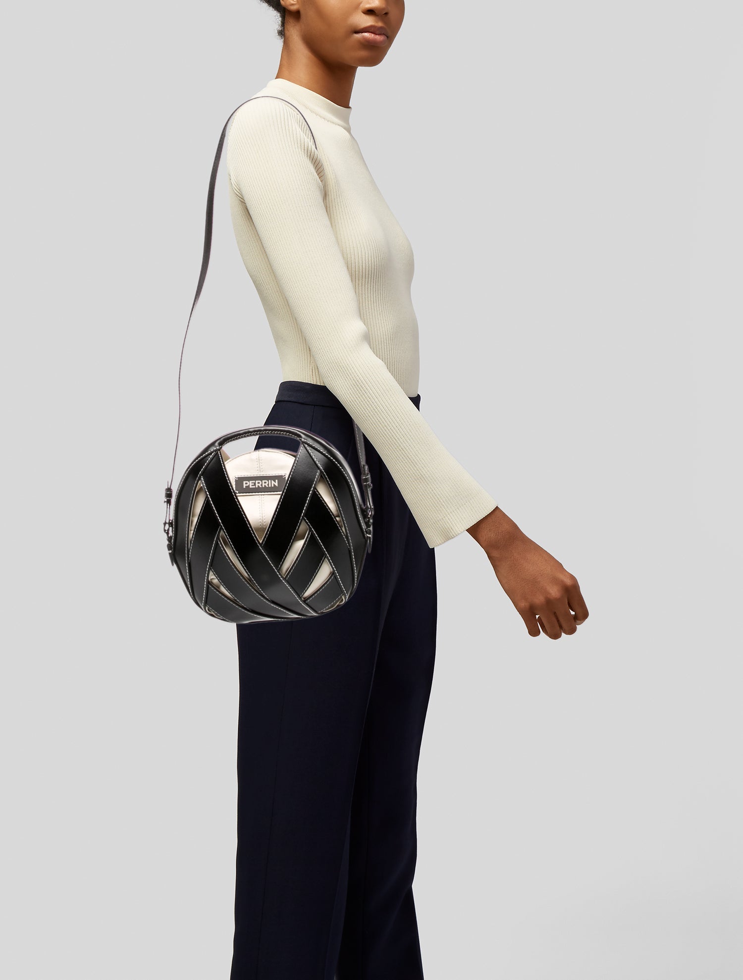 Perrin Leather Shoulder Bag