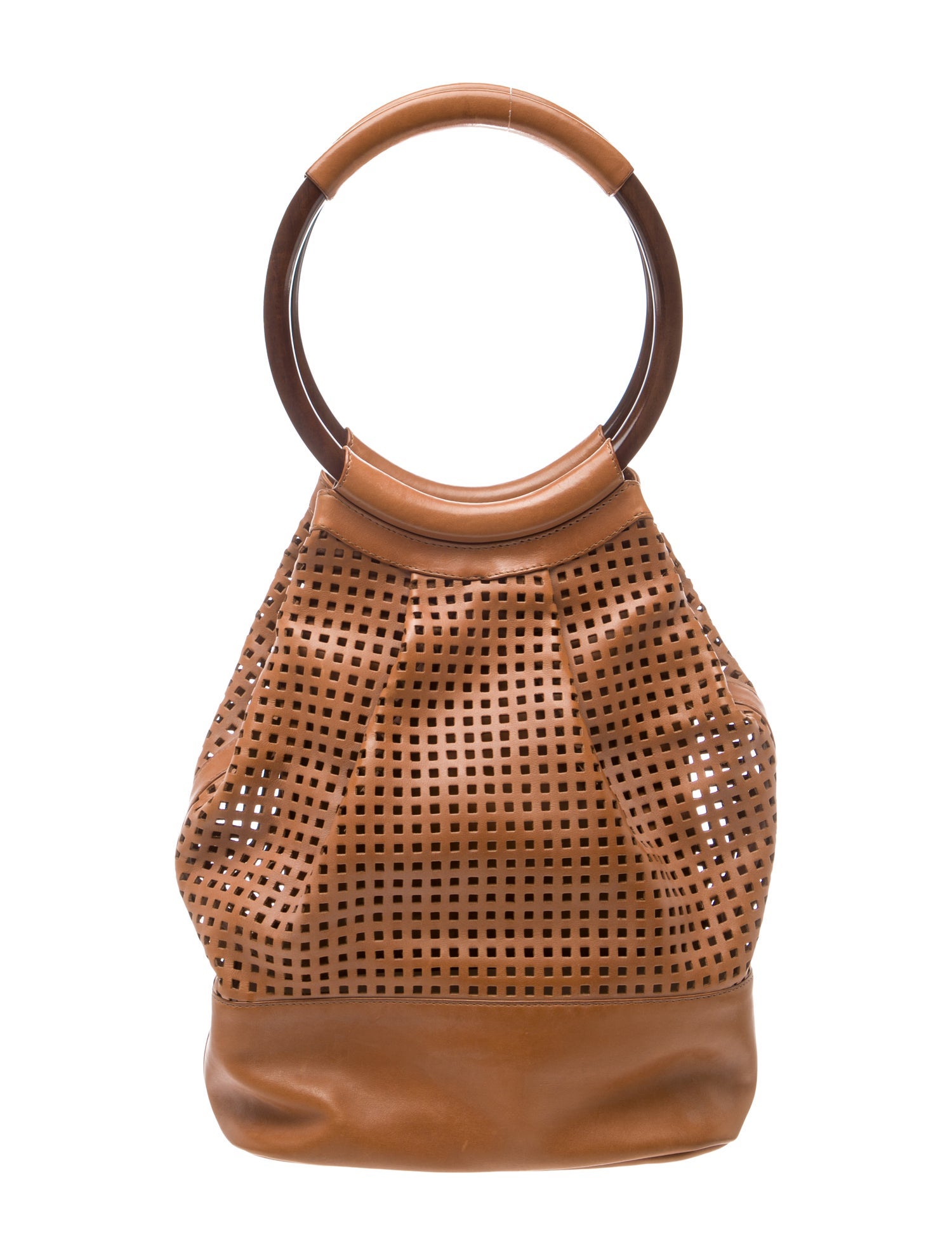 Perrin Leather Top Handle Bag