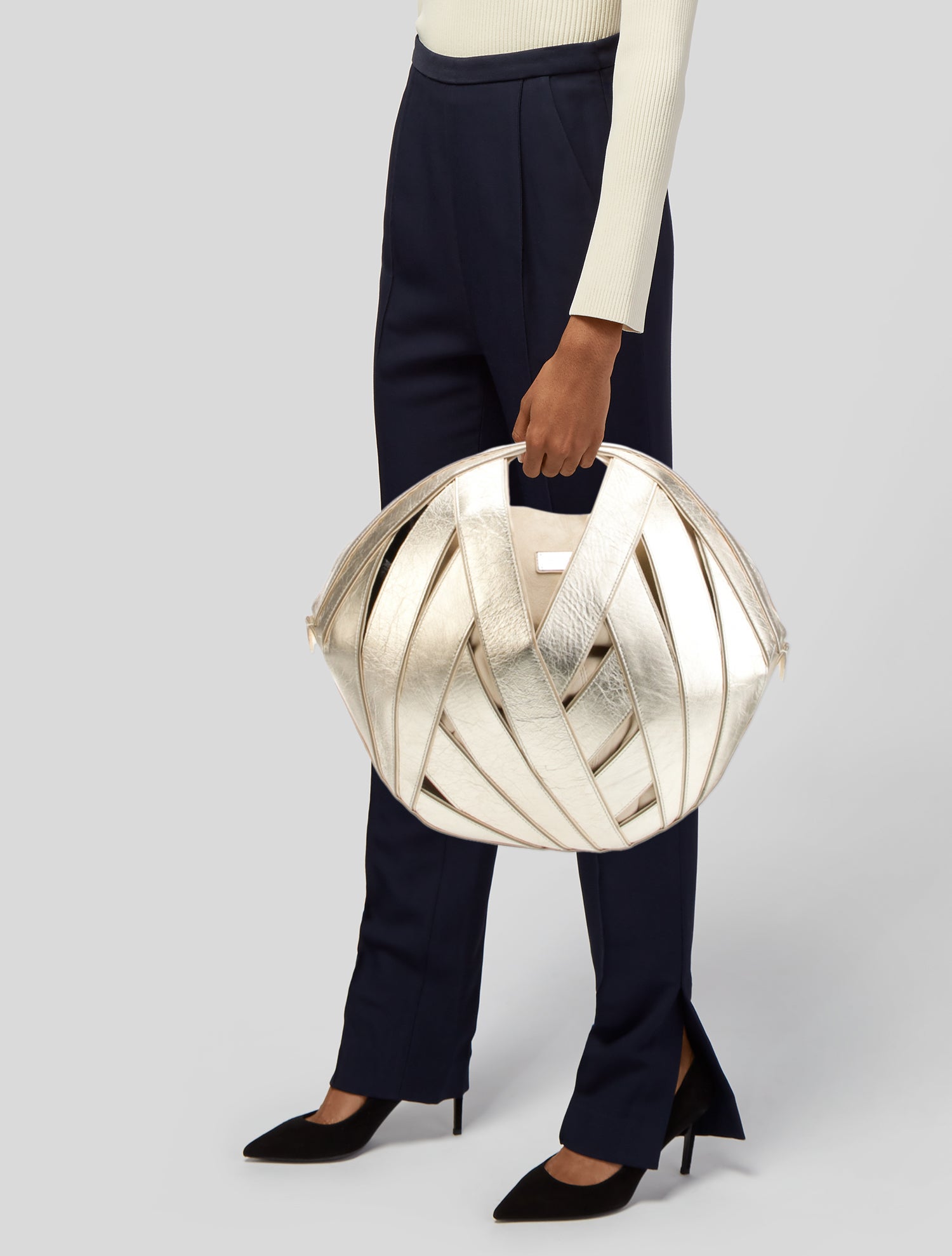 Perrin Leather Top Handle Bag