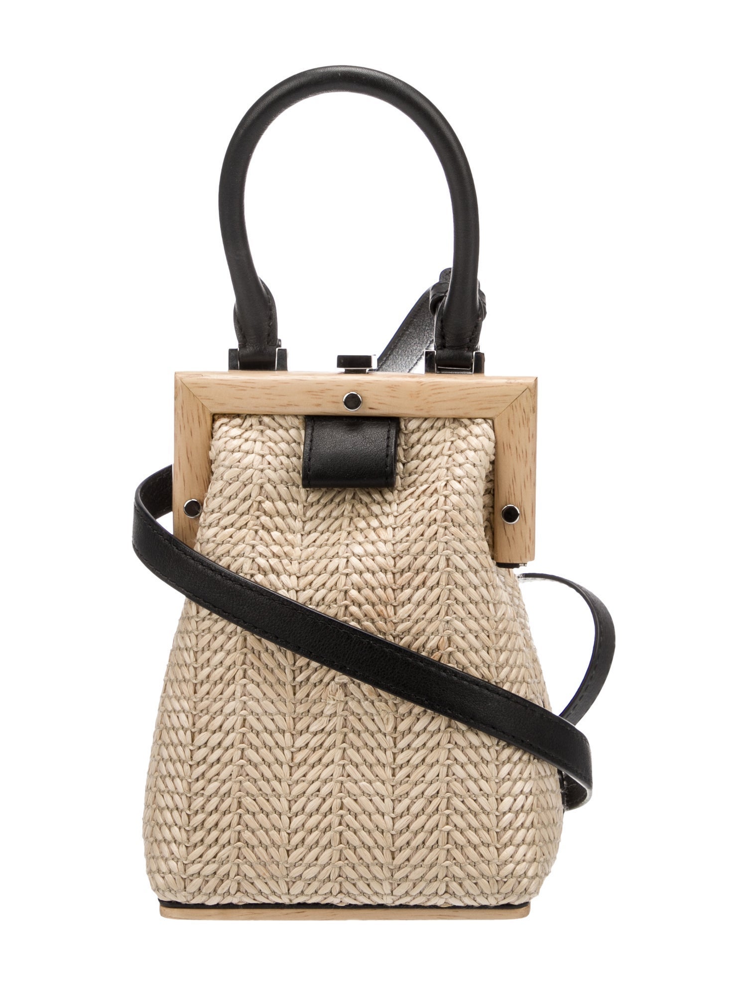 Perrin Raffia Shoulder Bag
