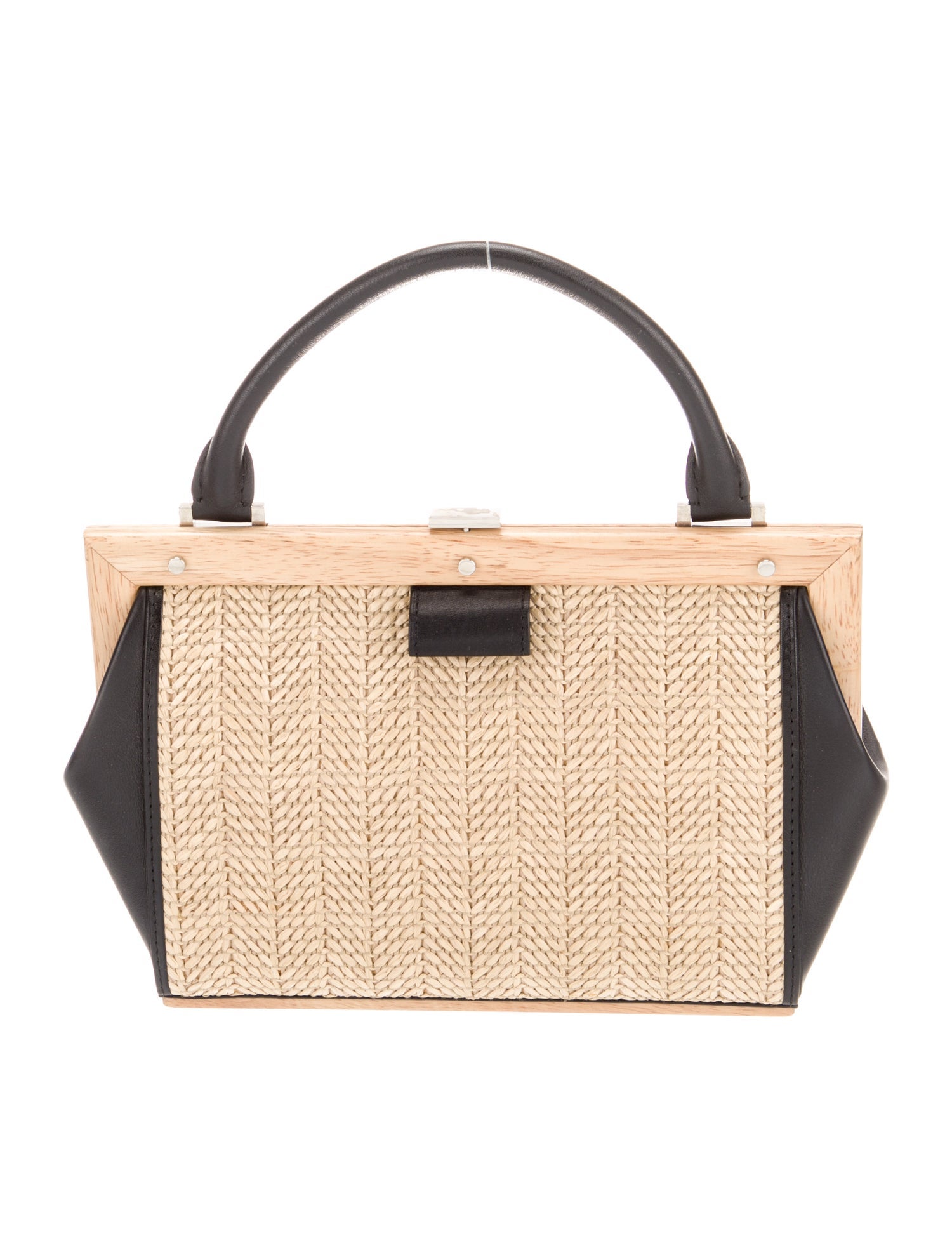 Perrin Straw Top Handle Bag