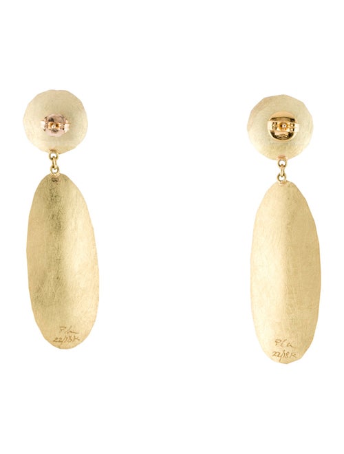 Petra Class 18K Aquamarine Scattered Dangle Drop Earrings