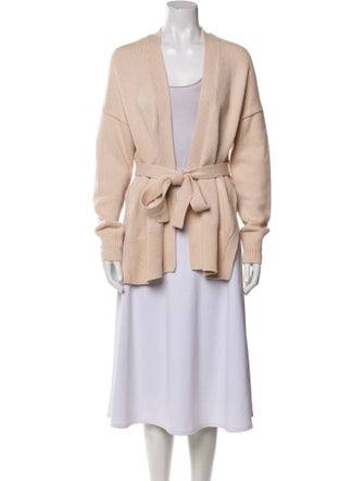 Pearl & Caviar Wool Open Front Sweater