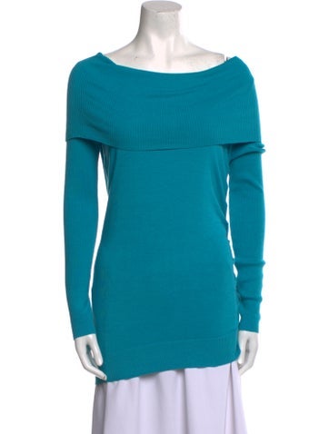 Per se Knitwear Silk Cowl Neck Sweater M