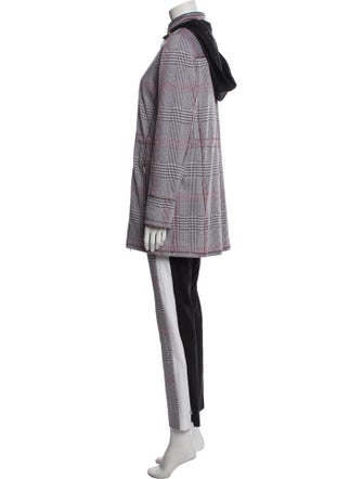 Per se Plaid Print Pant Set