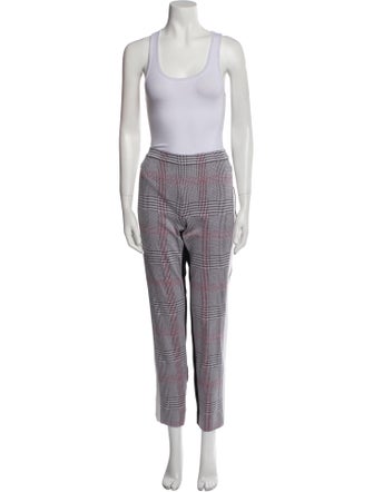 Per se Plaid Print Pant Set