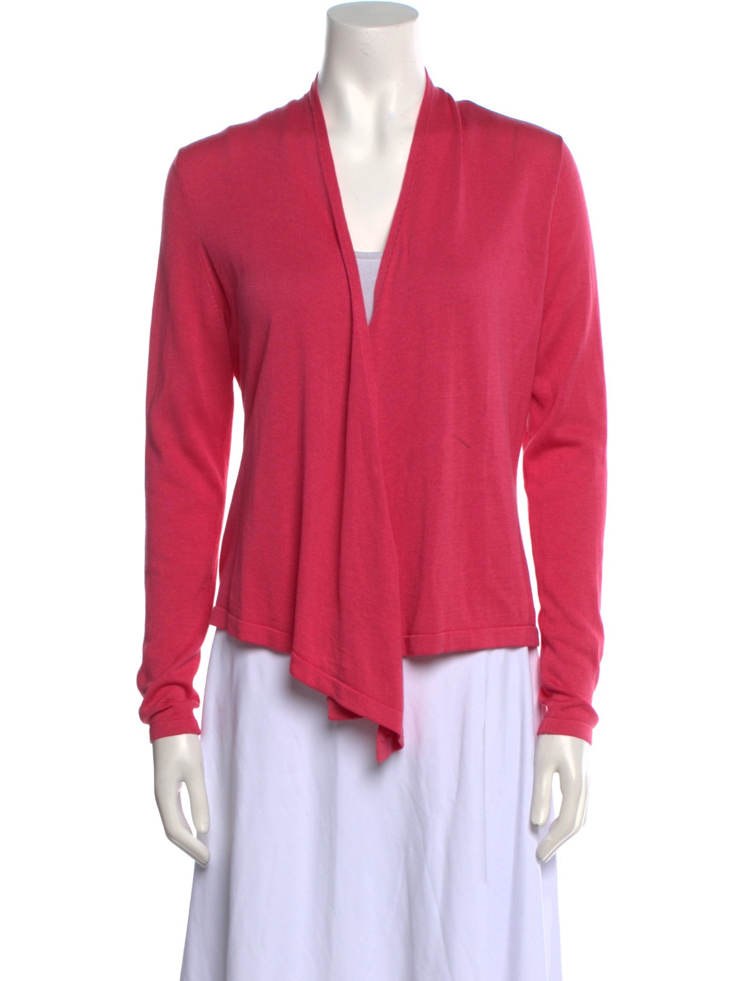Per se Silk Open Front Sweater