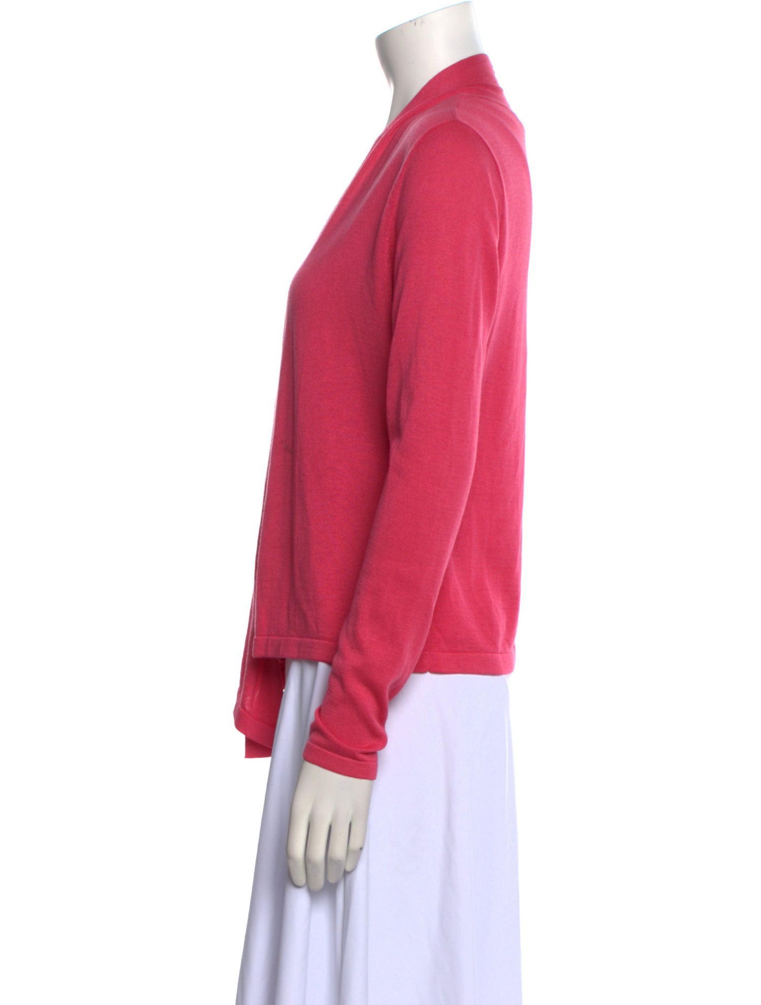 Per se Silk Open Front Sweater