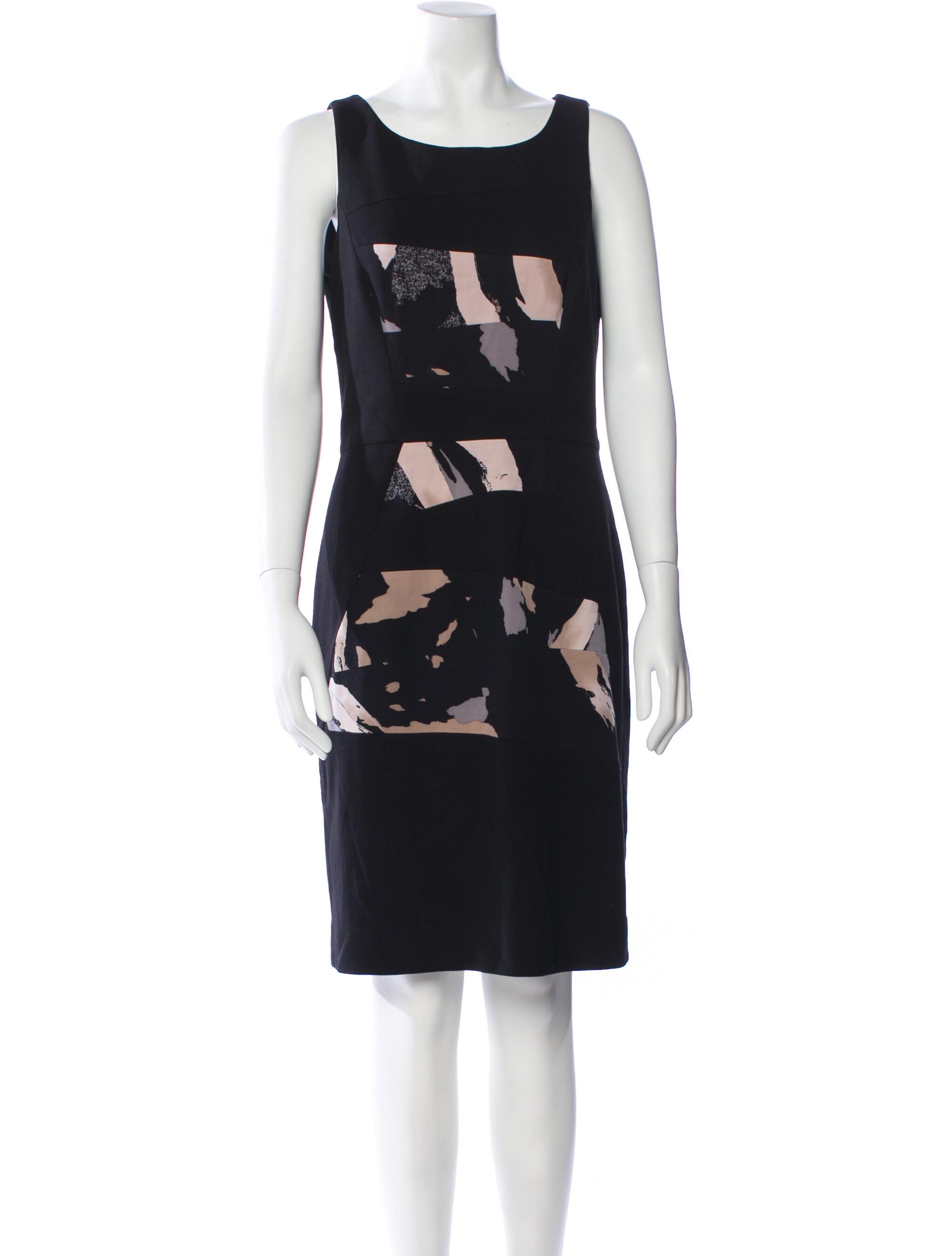 Per se Printed Knee-Length Dress