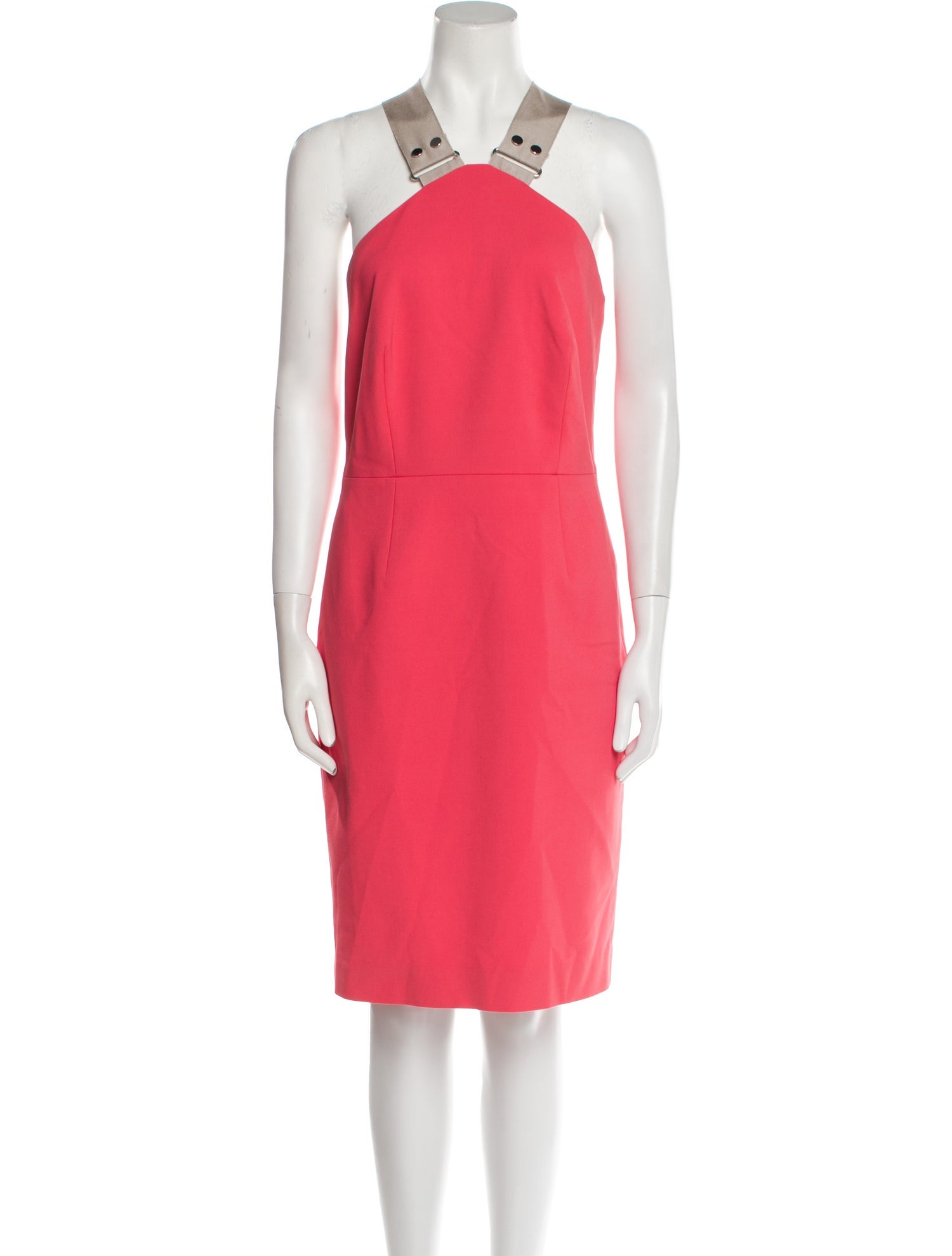 Per se Halterneck Knee-Length Dress w/ Tags