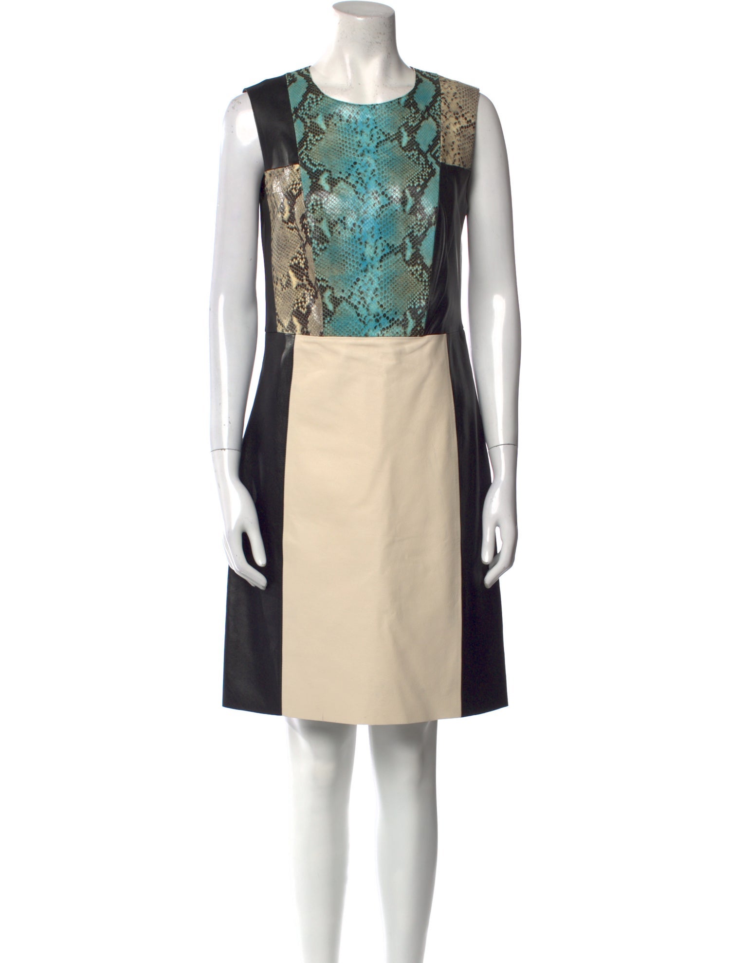 Per se Leather Knee-Length Dress