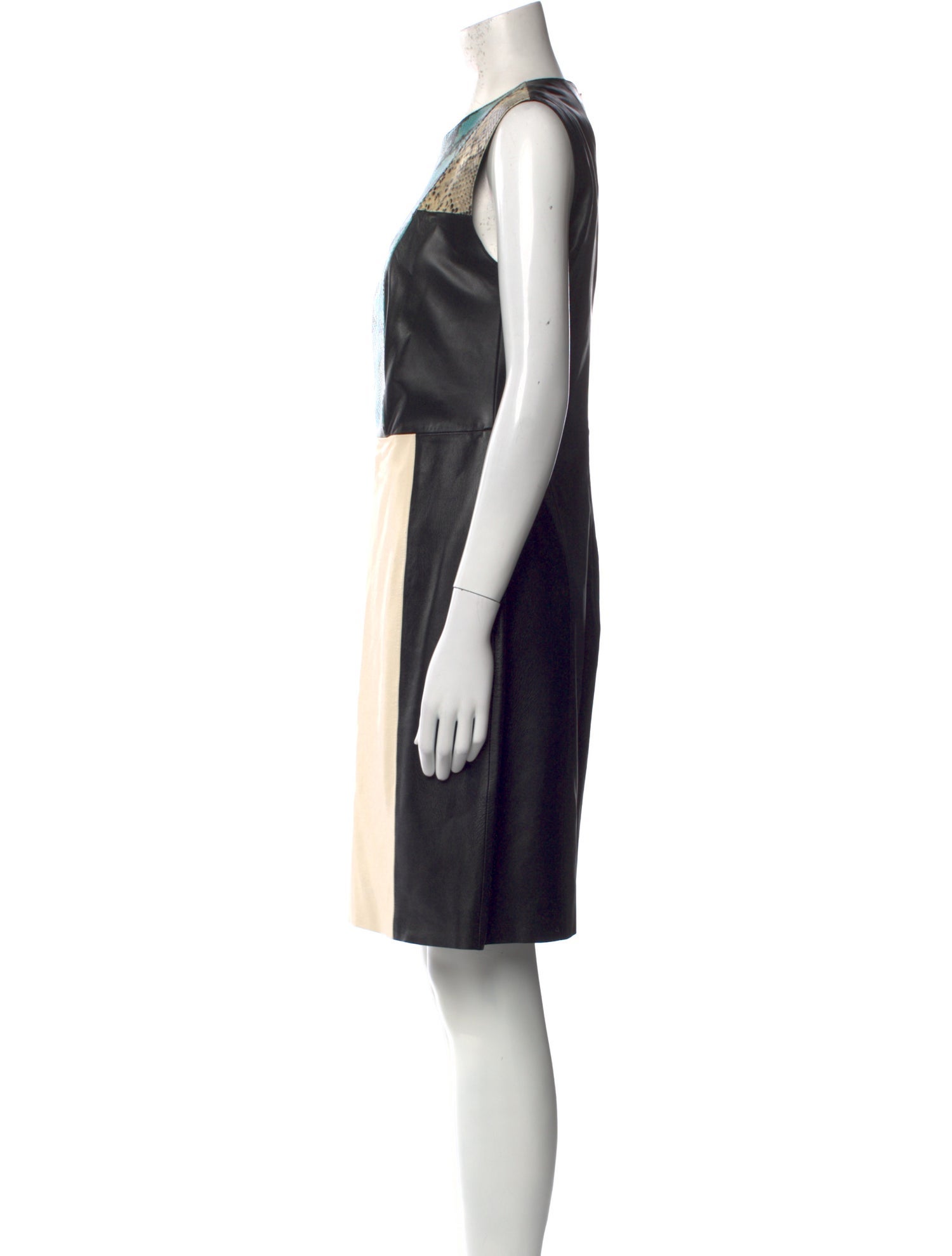 Per se Leather Knee-Length Dress