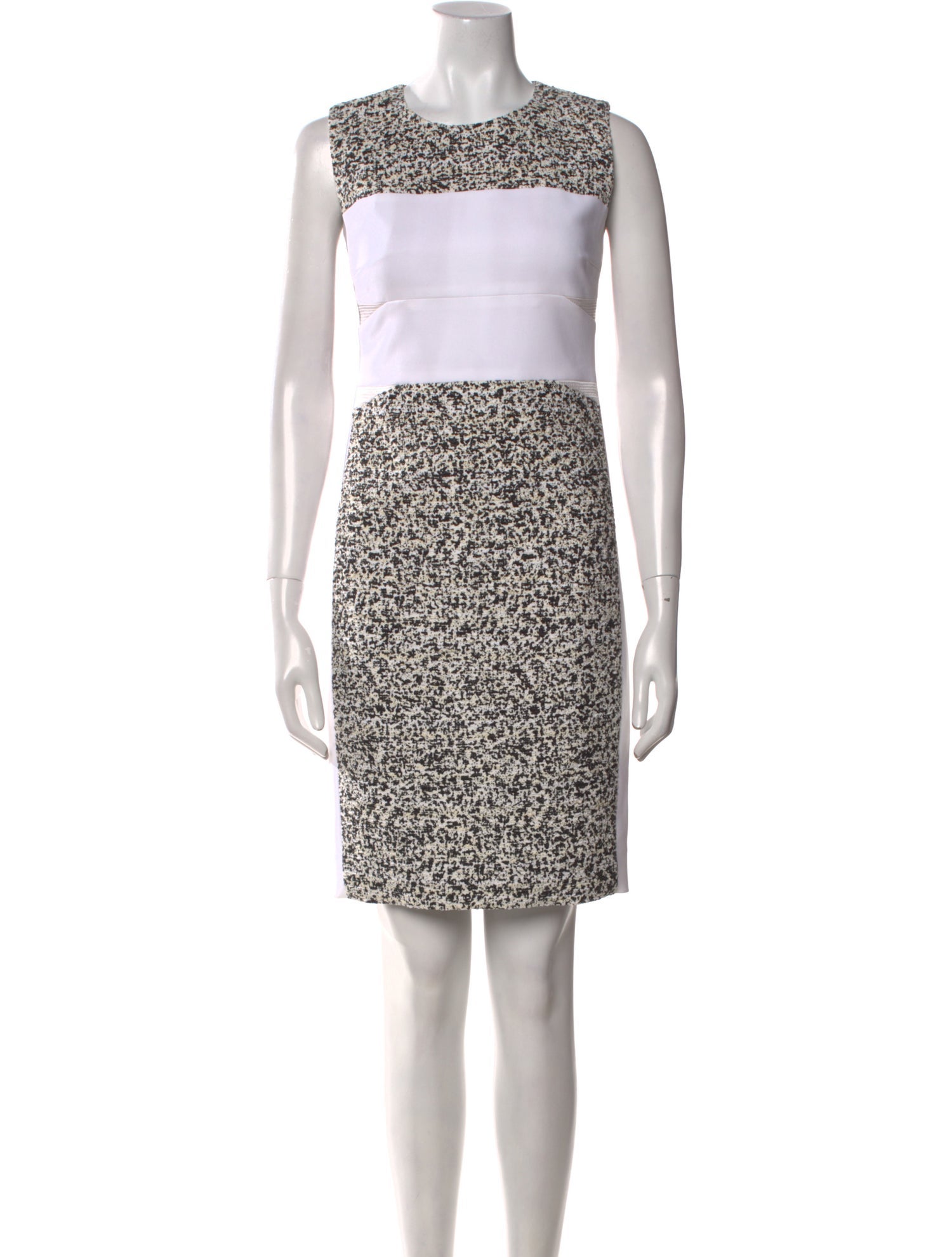 Per se Printed Knee-Length Dress w/ Tags