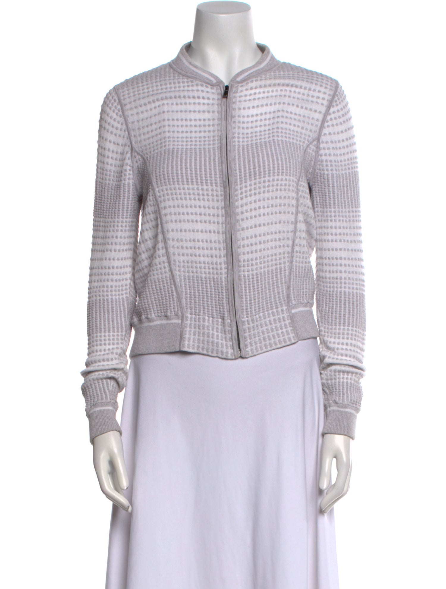 Per se Plaid Print Crew Neck Sweater