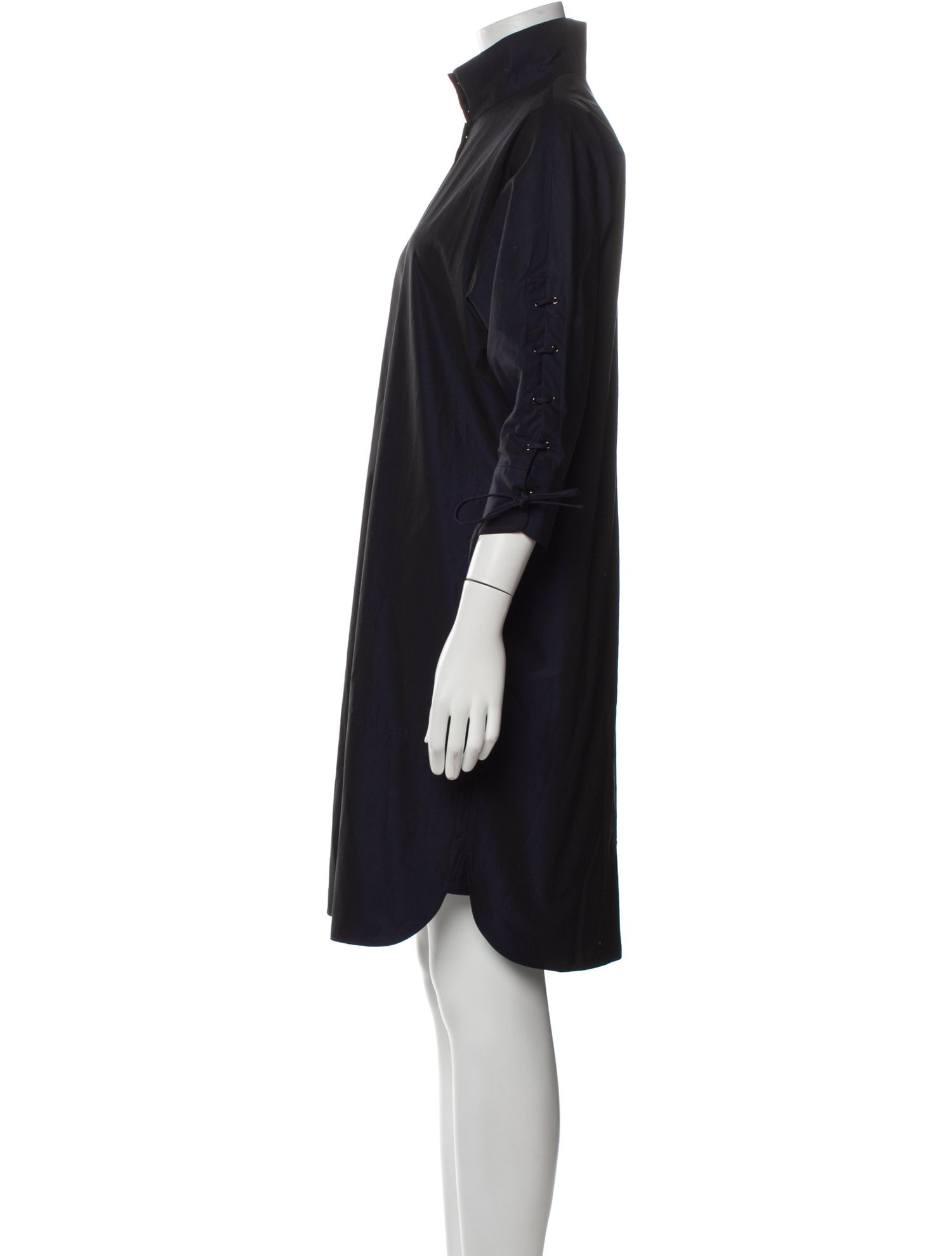Per se Mock Neck Knee-Length Dress