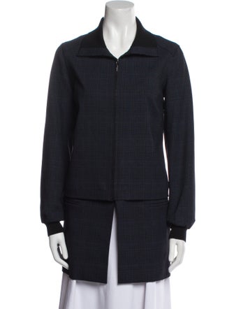 Per se Plaid Print Jacket