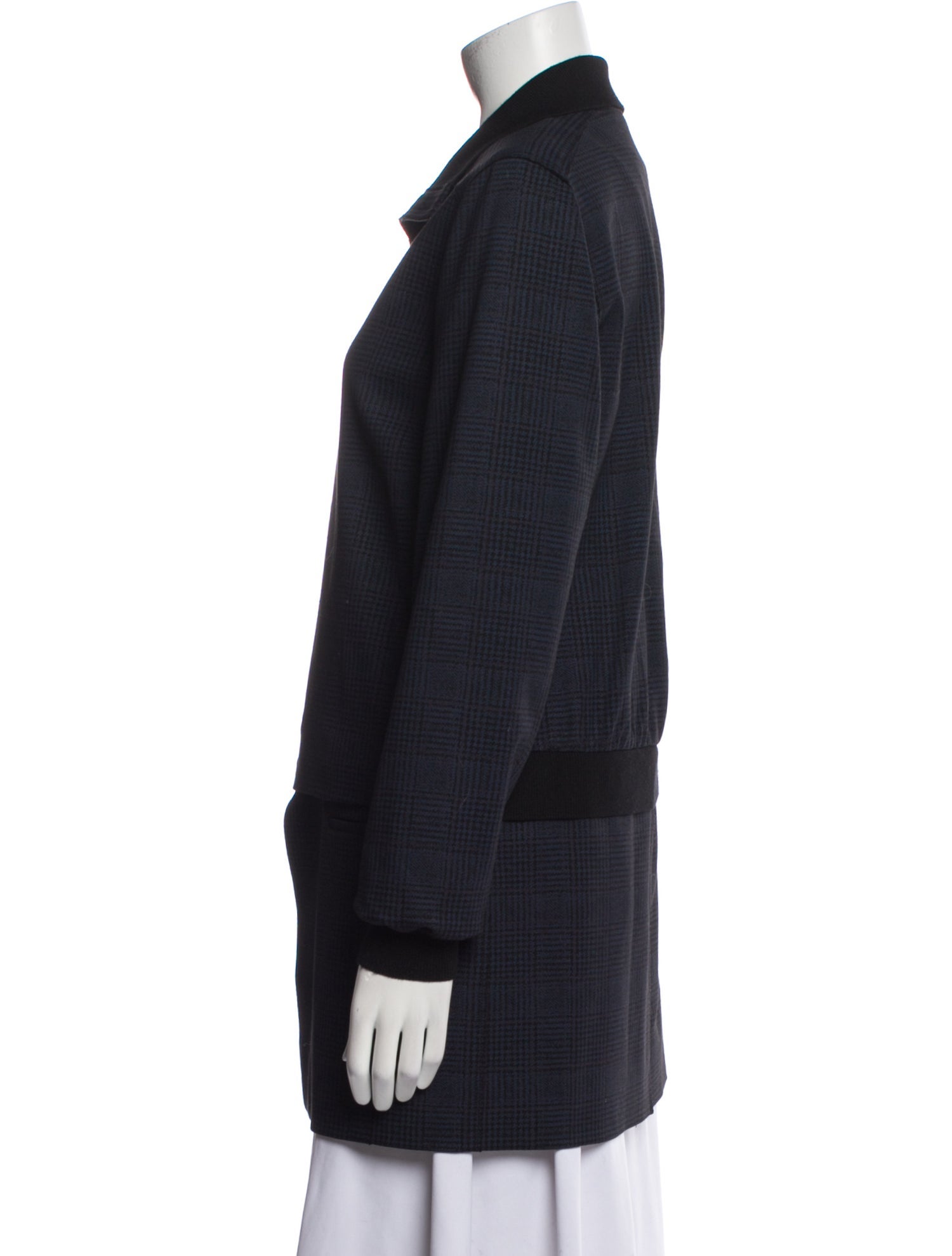 Per se Plaid Print Jacket