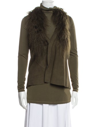 Per se Lamb Leather Faux Fur Jacket