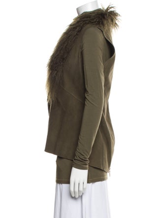 Per se Lamb Leather Faux Fur Jacket