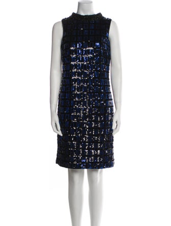 Per se Mock Neck Mini Dress