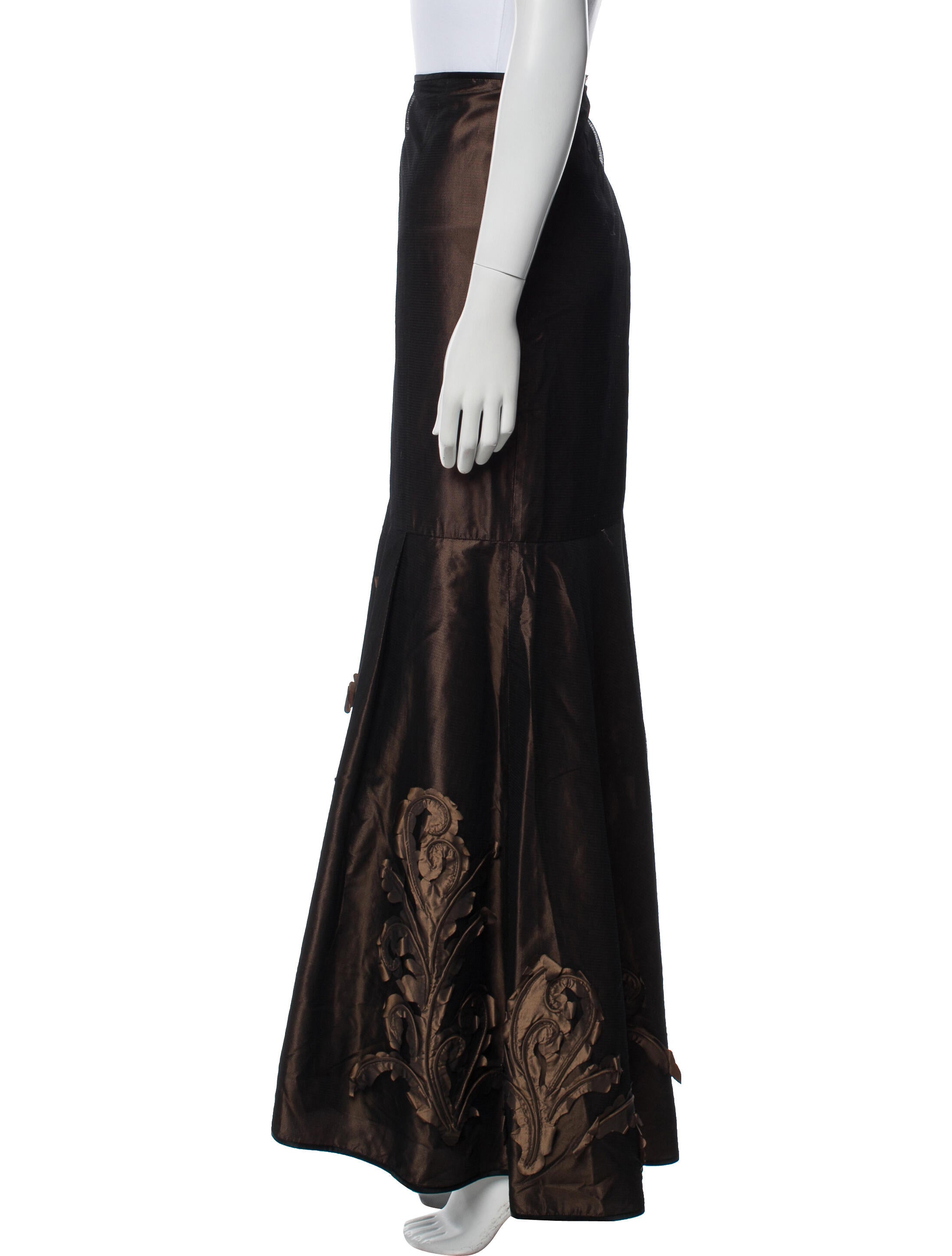 Per se Silk Long Skirt