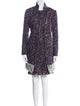 Per se Tweed Pattern Fringe Trim Accent Dress Set