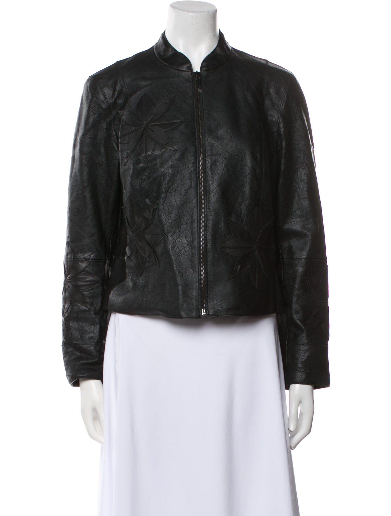 Per se Leather Bomber Jacket