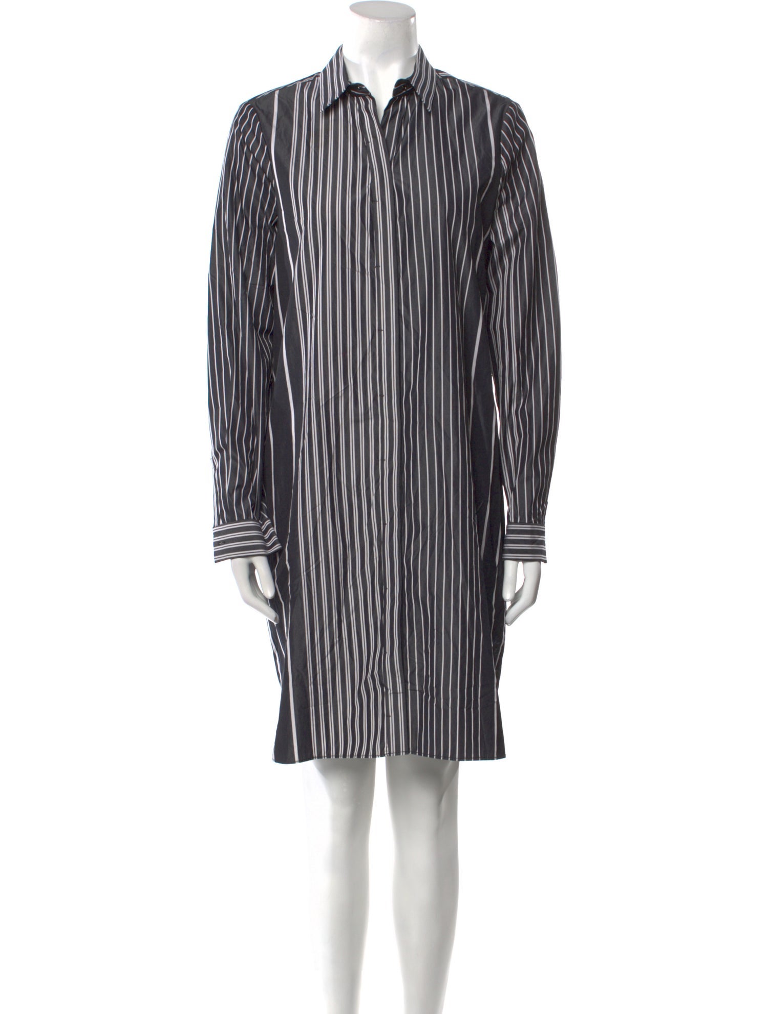 Per se Striped Knee-Length Dress