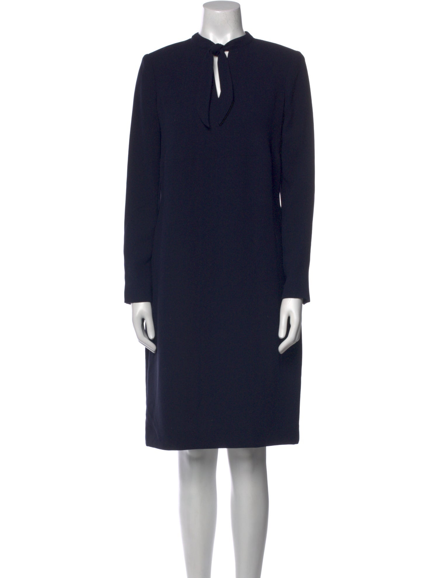 Per se Mock Neck Knee-Length Dress