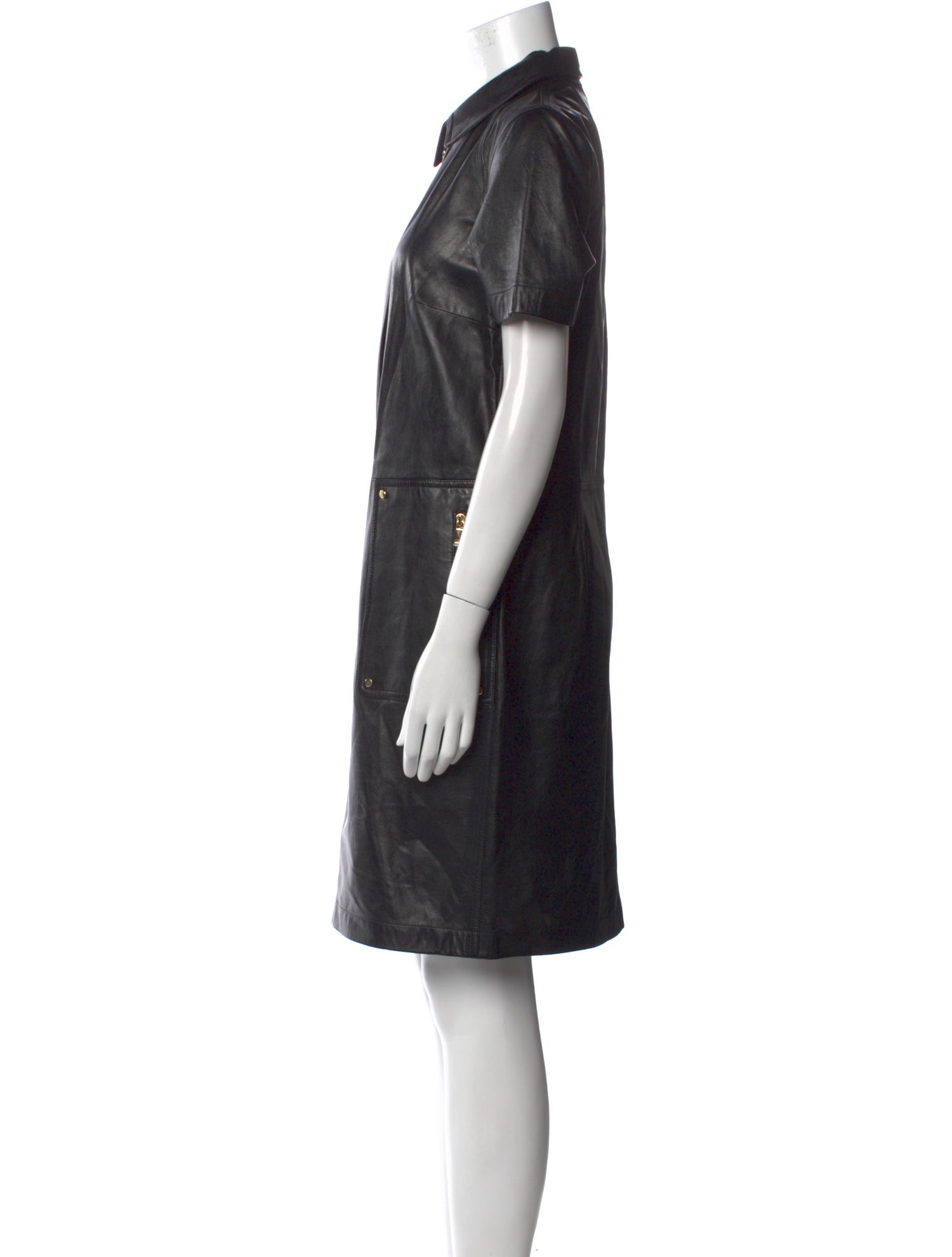 Per se Leather Knee-Length Dress
