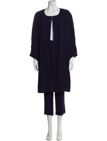 Pre-owned Per Se Wool Set W/ Tags In Blue