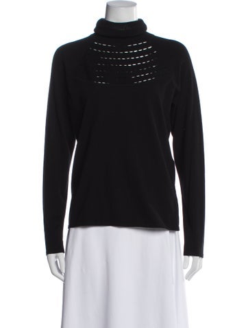 Pre-owned Per Se Turtleneck Sweater In Blue