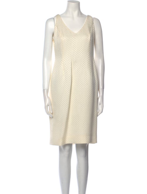 Peggy Jennings V-Neck Knee-Length Dress