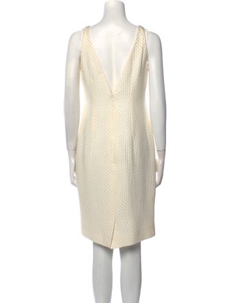 Peggy Jennings V-Neck Knee-Length Dress