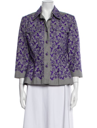 Peggy Jennings Floral Print Evening Jacket