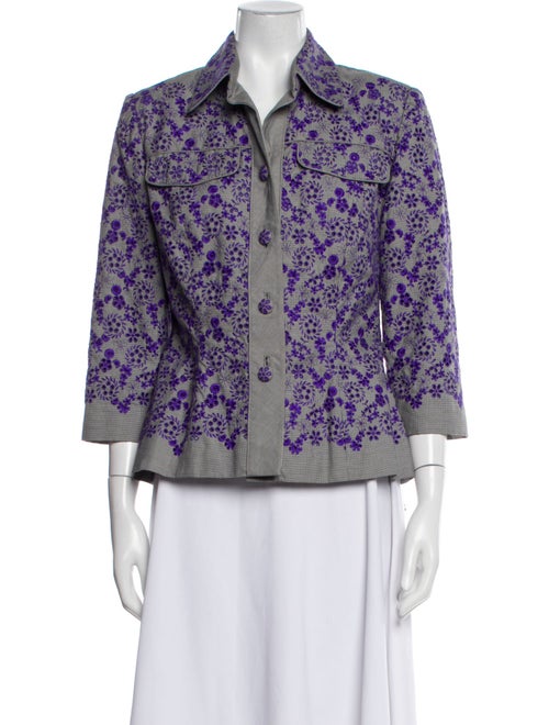 Peggy Jennings Floral Print Evening Jacket