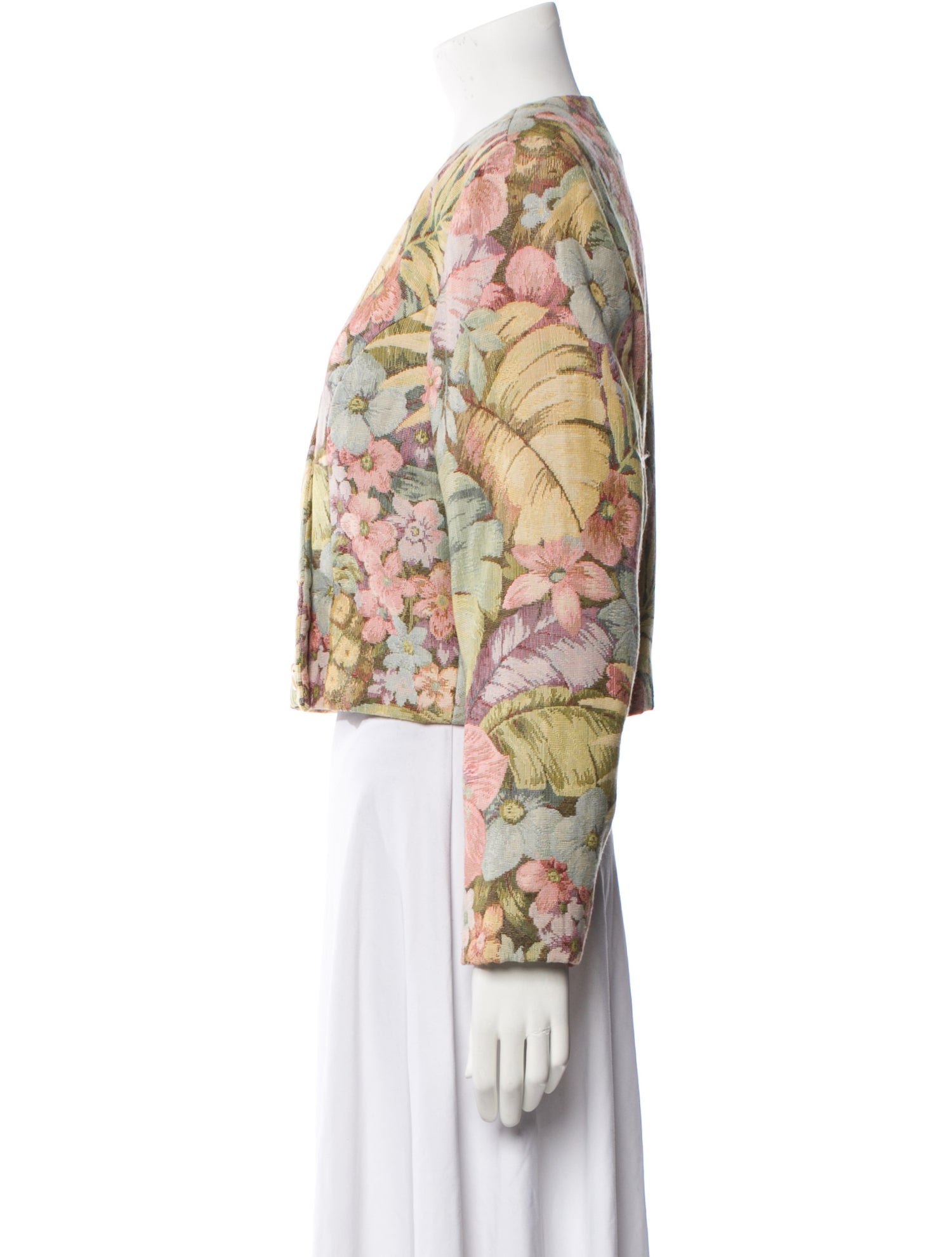 Peggy Jennings Vintage Floral Print Blazer