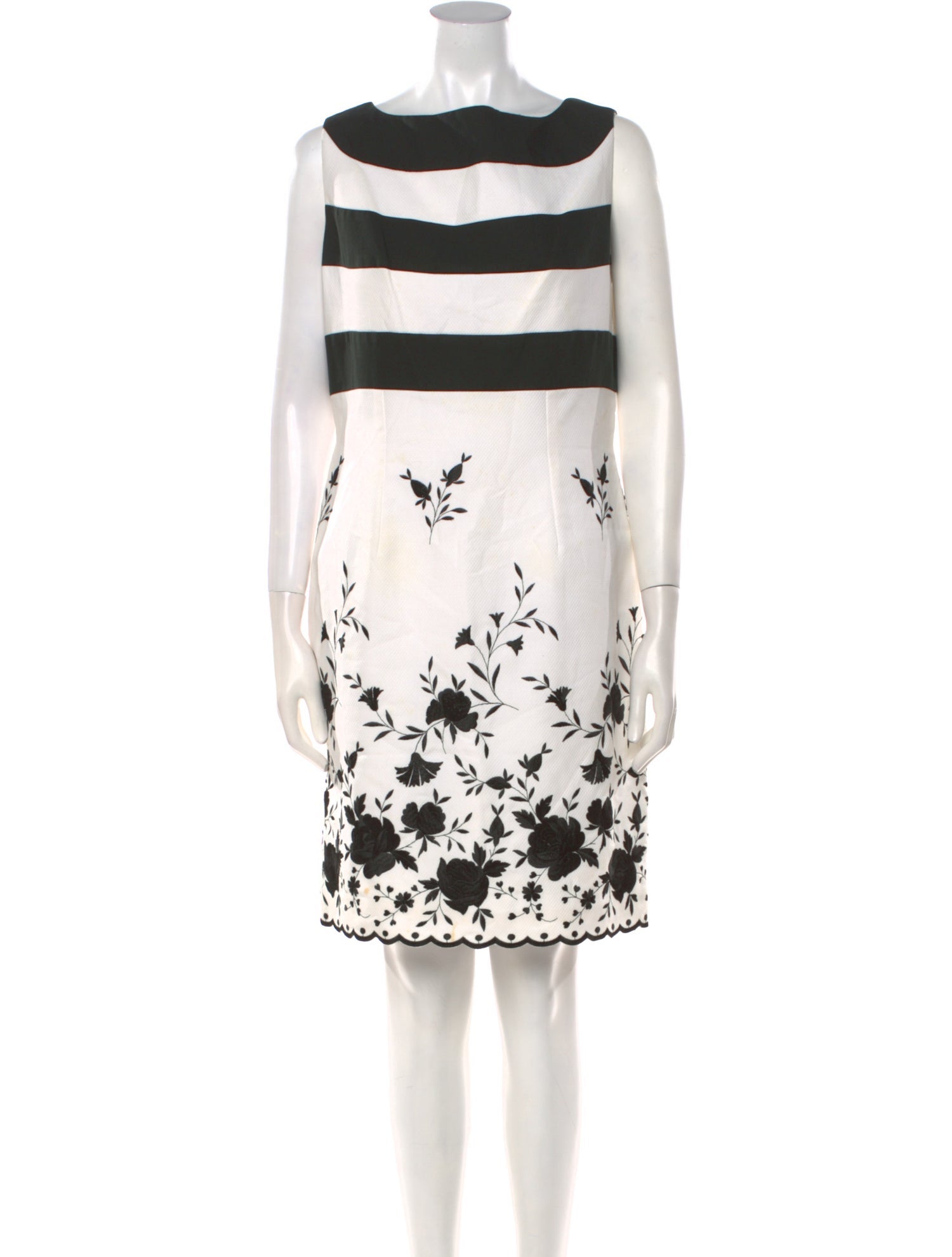 Peggy Jennings Printed Knee-Length Dress