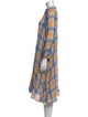 Pietsie Plaid Print Midi Length Dress