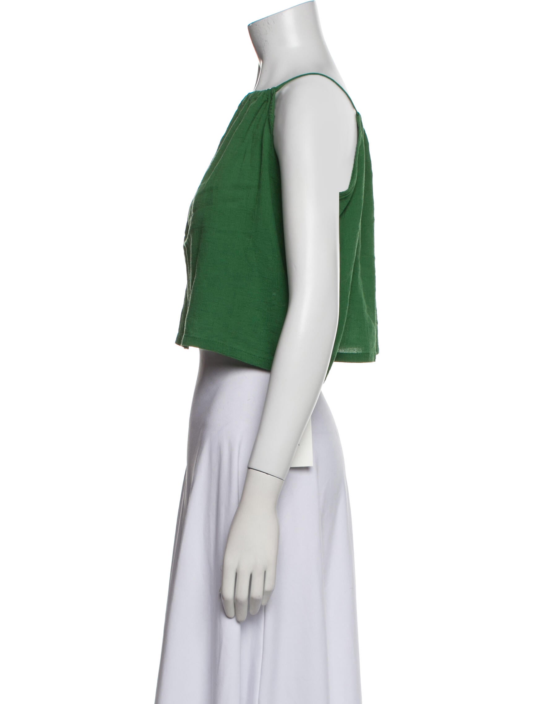 Pietsie Square Neckline Sleeveless Crop Top