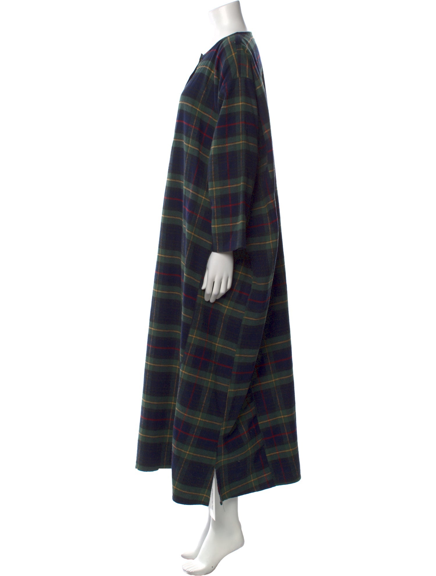 Pietsie Plaid Print Long Dress