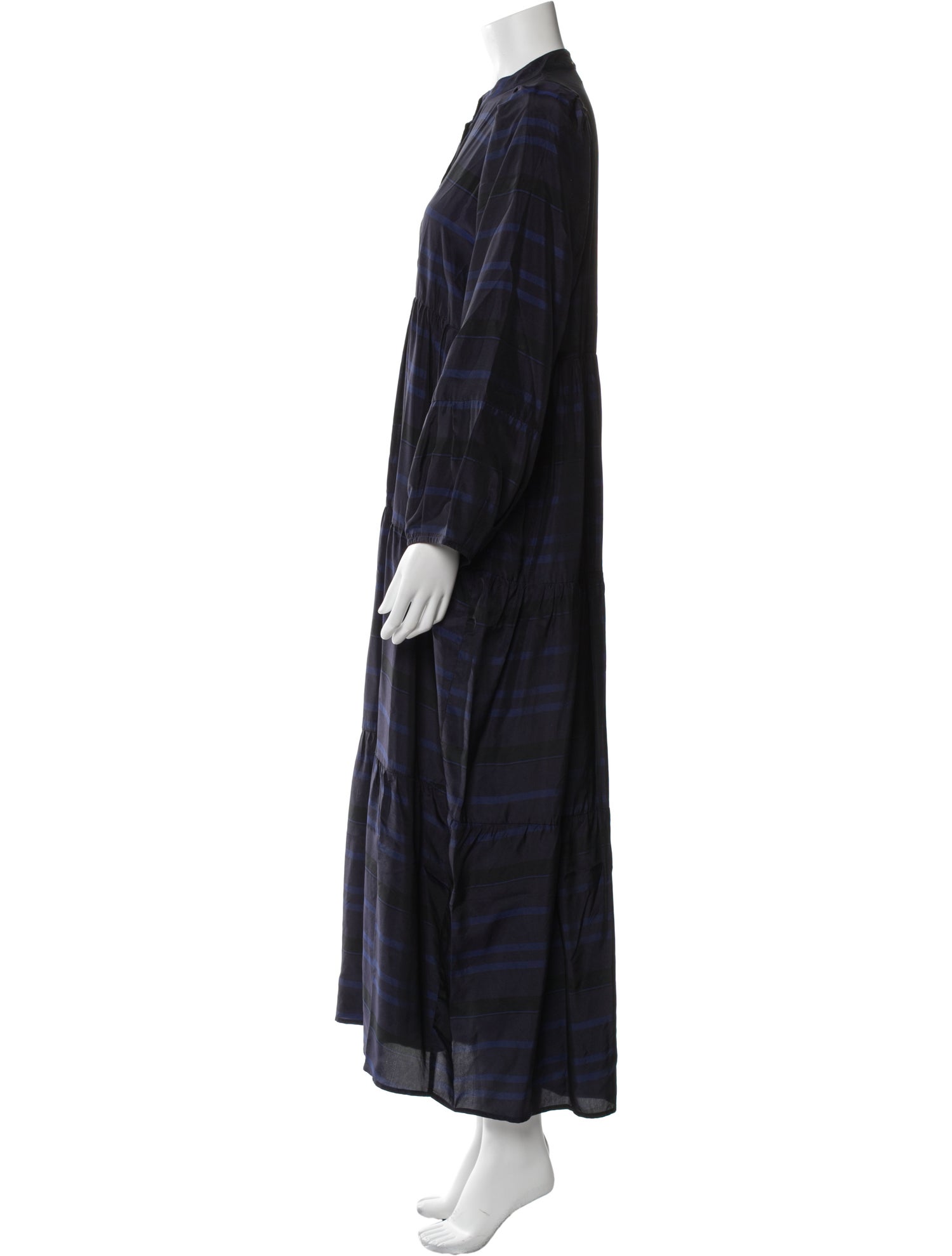 Pietsie Plaid Print Long Dress