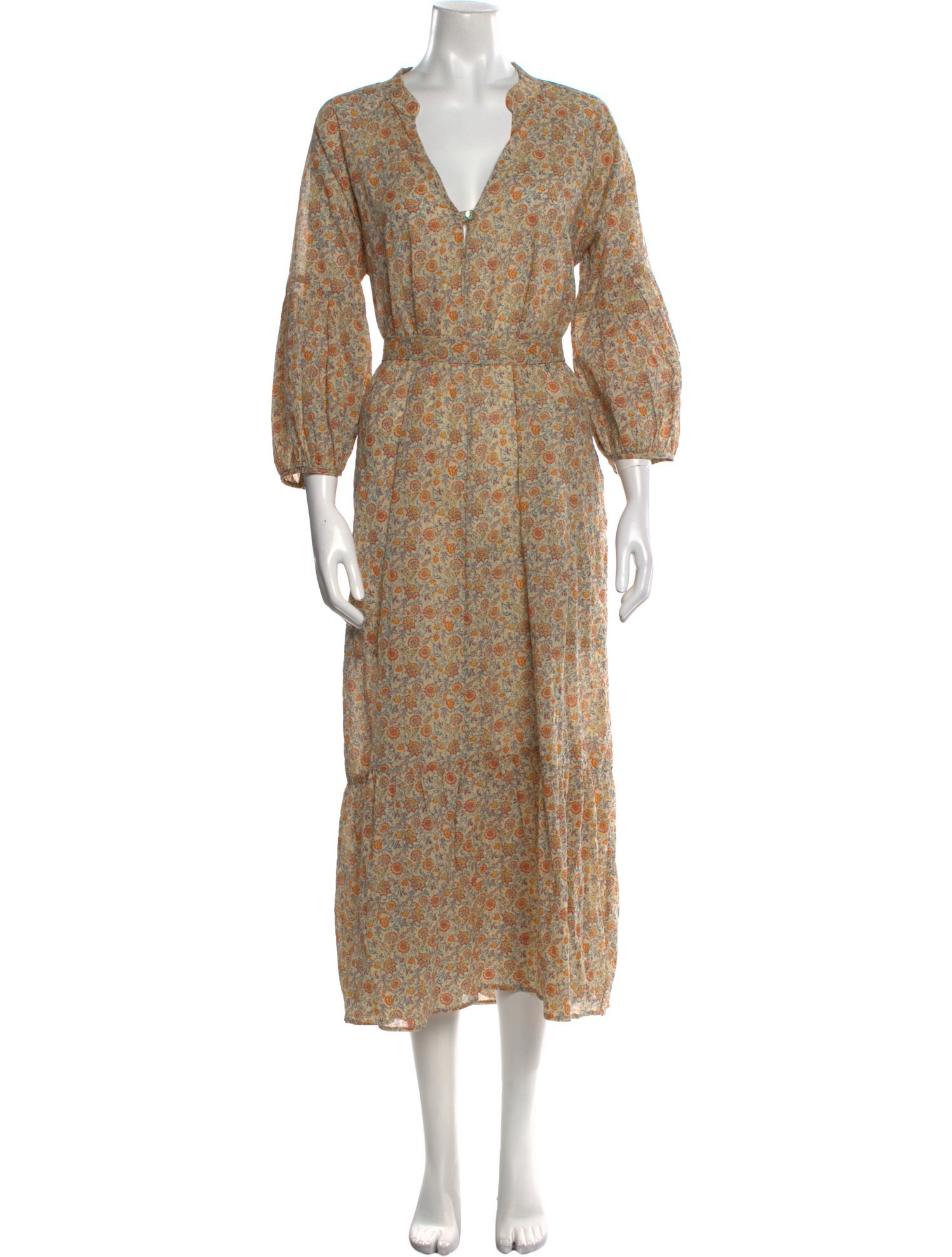 Pietsie Floral Print Long Dress