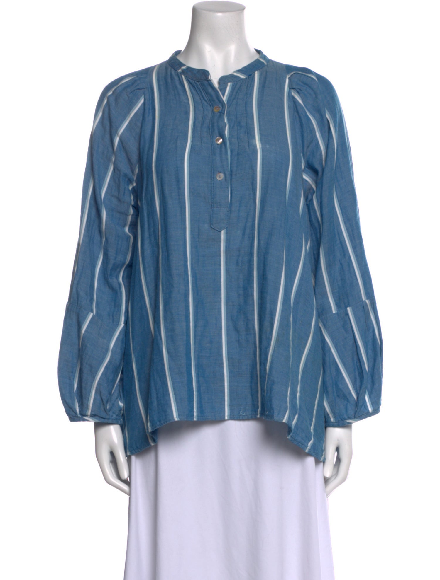 Pietsie Striped Crew Neck Blouse