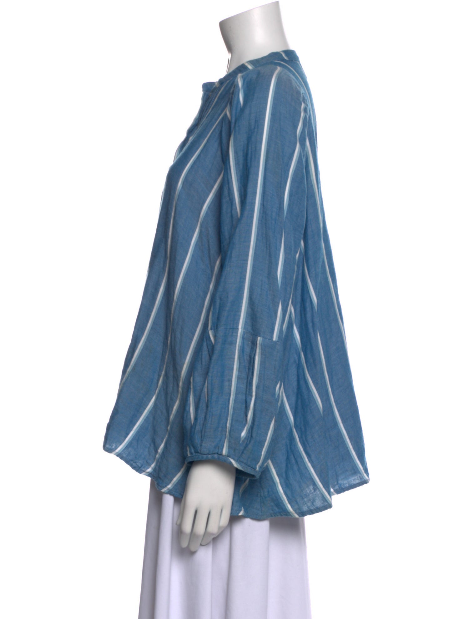 Pietsie Striped Crew Neck Blouse