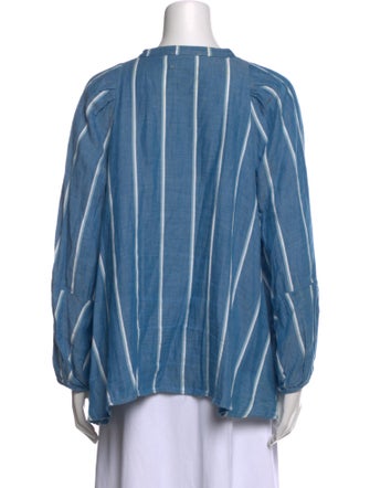 Pietsie Striped Crew Neck Blouse