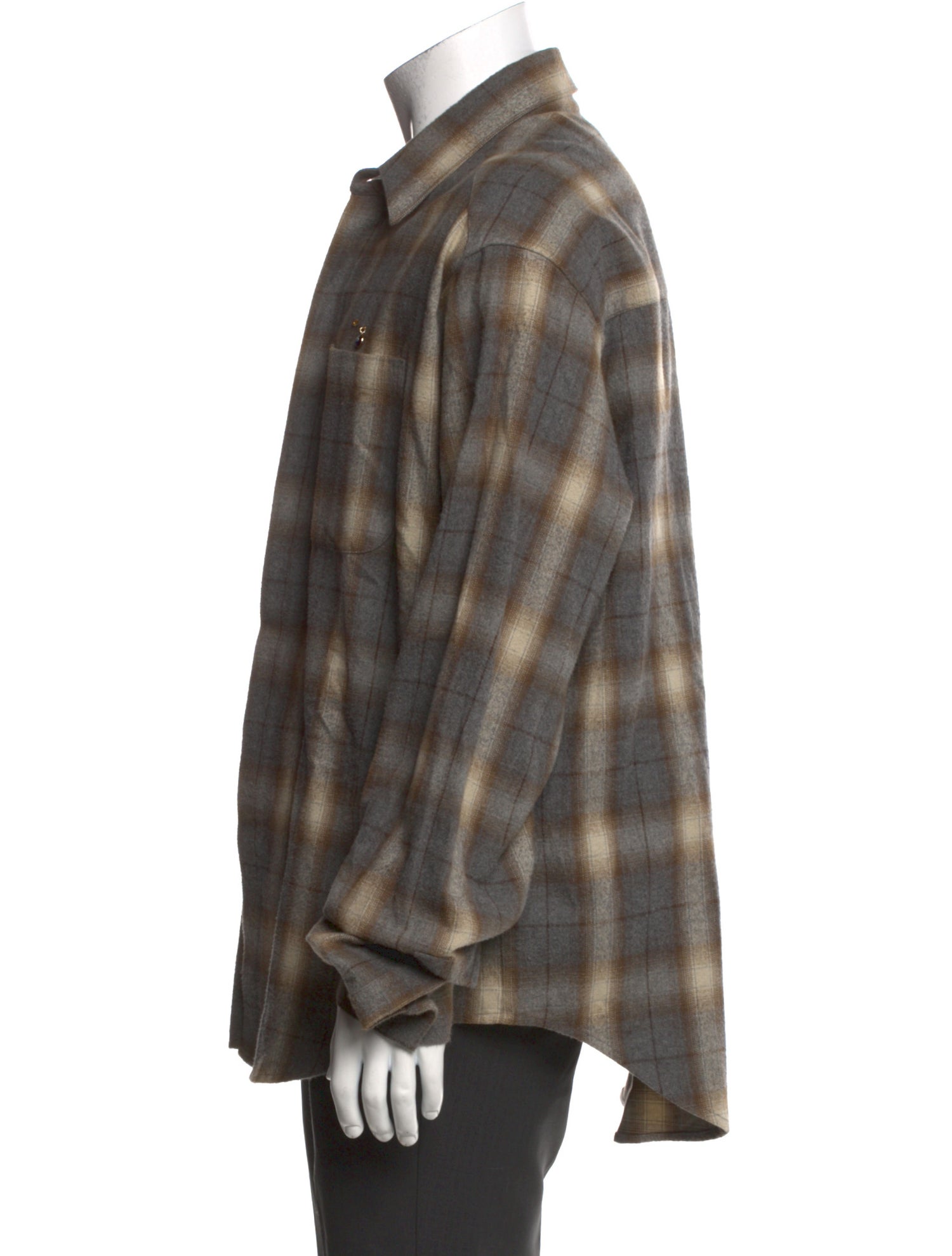 L'equip Plaid Print Long Sleeve Shirt
